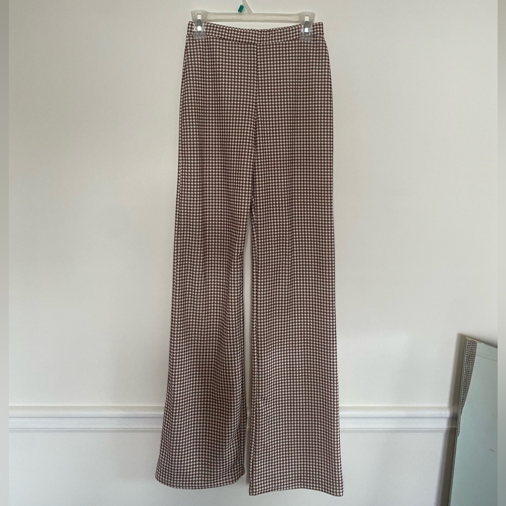 Never worn PLT Brown high wastes wide leg pant
